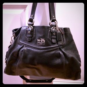 Black Coach Leather Bag
